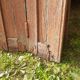 Volets anciens persiennes en parties hautes panneaux pliants bois massif