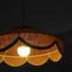 Suspension in a solid floral shape Cosette "caramel"