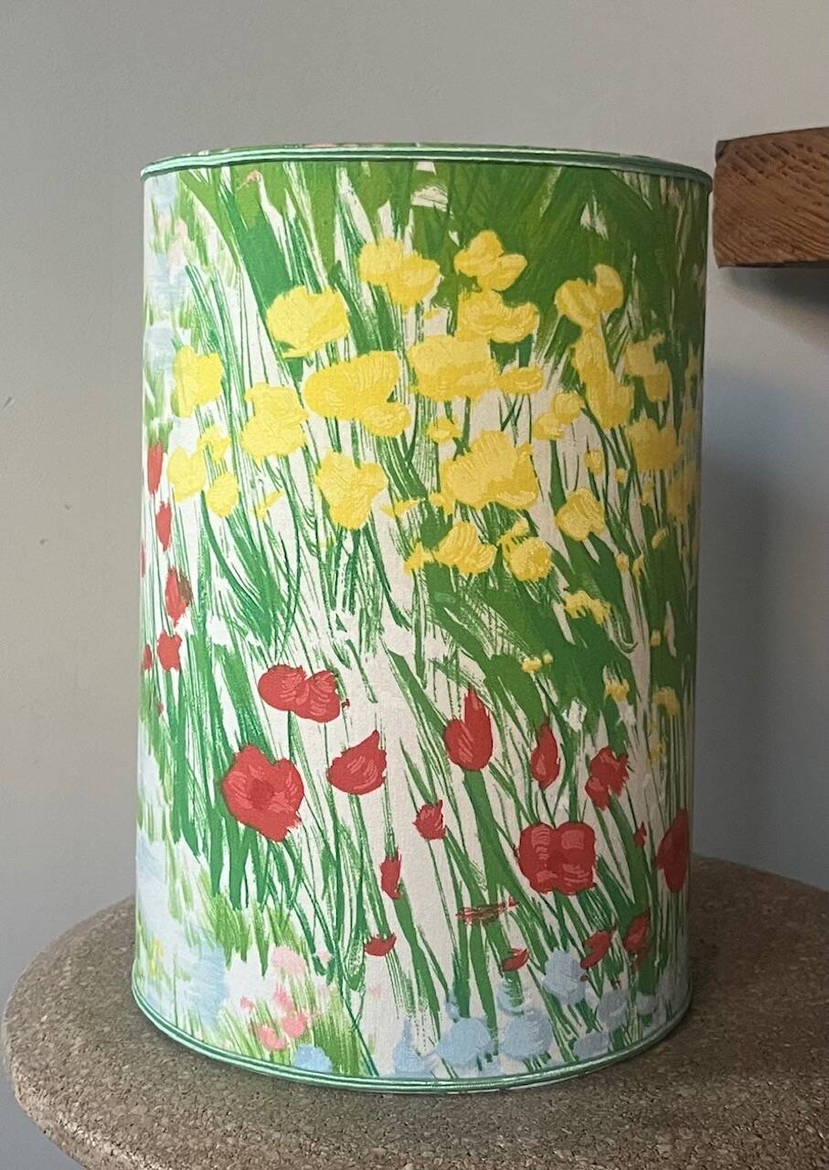 Fun vintage red ceramic lamp - 1960s / 1970s