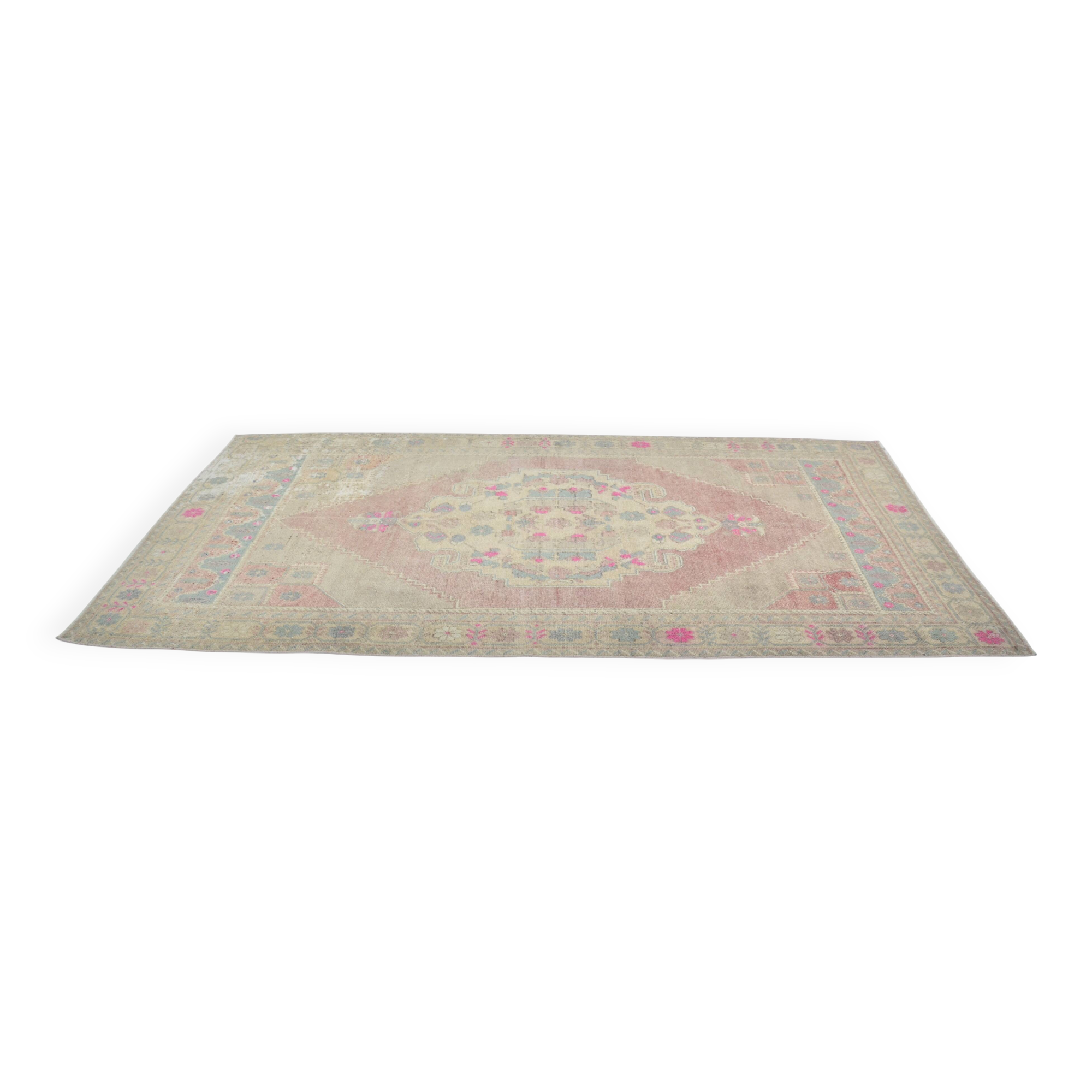 Oushak Turkish Vintage Rug sku 3308