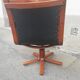 Vintage leather office armchair
