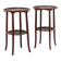 Thonet. Pair of side tables with 2 tops in stained beech. 1900s.