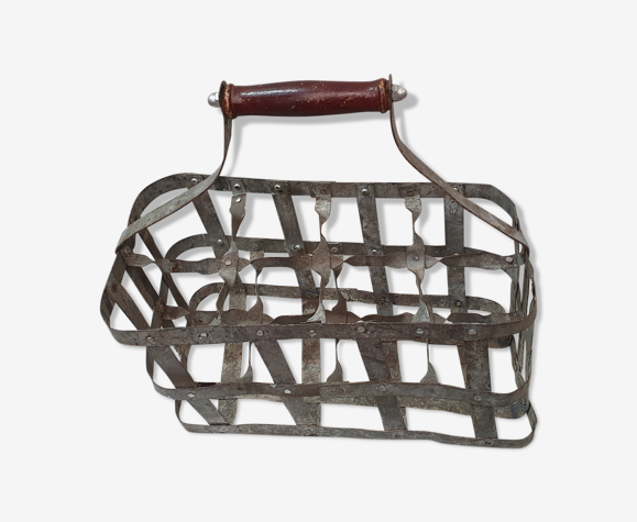 Casier porte-bouteilles métal, 1940