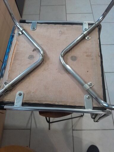 Vintage chrome desk chair Italian design