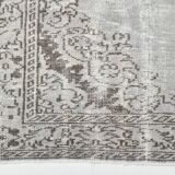 Tapis vintage classique 5x9 nuances de gris et de marron, 150x278 cm