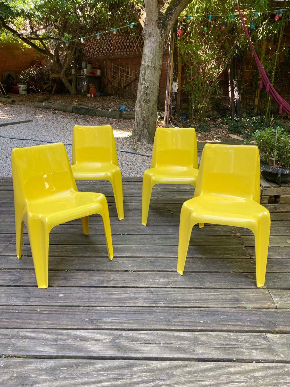 Set of 4 Helmut Bätzner chairs