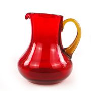 Mid-century modern jug, glass, designed by L. Fiedorowicz, Poland, 1970s