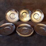 Set of 6 metal coasters