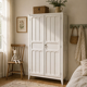Antique Parisian panelled wardrobe from 1940.