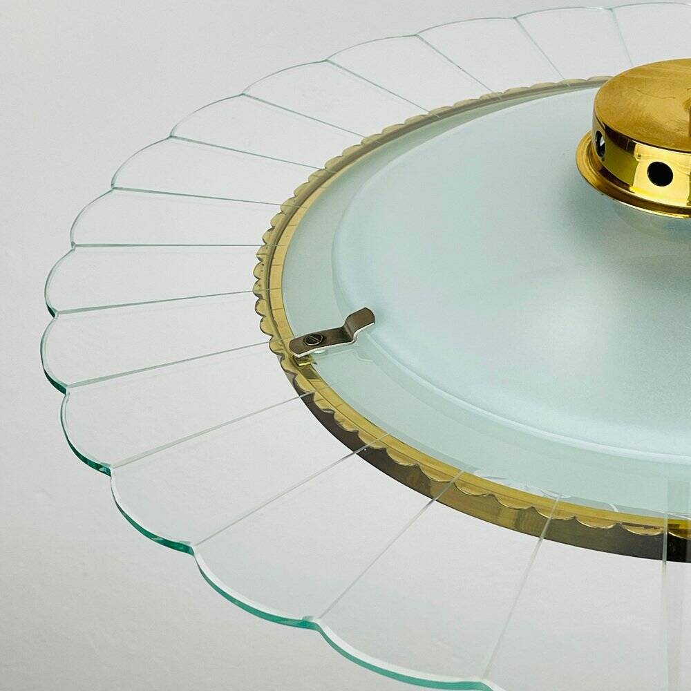 Vintage chandelier attributed to Pietro Chiesa for Fontana Arte, Italy, 1940s.