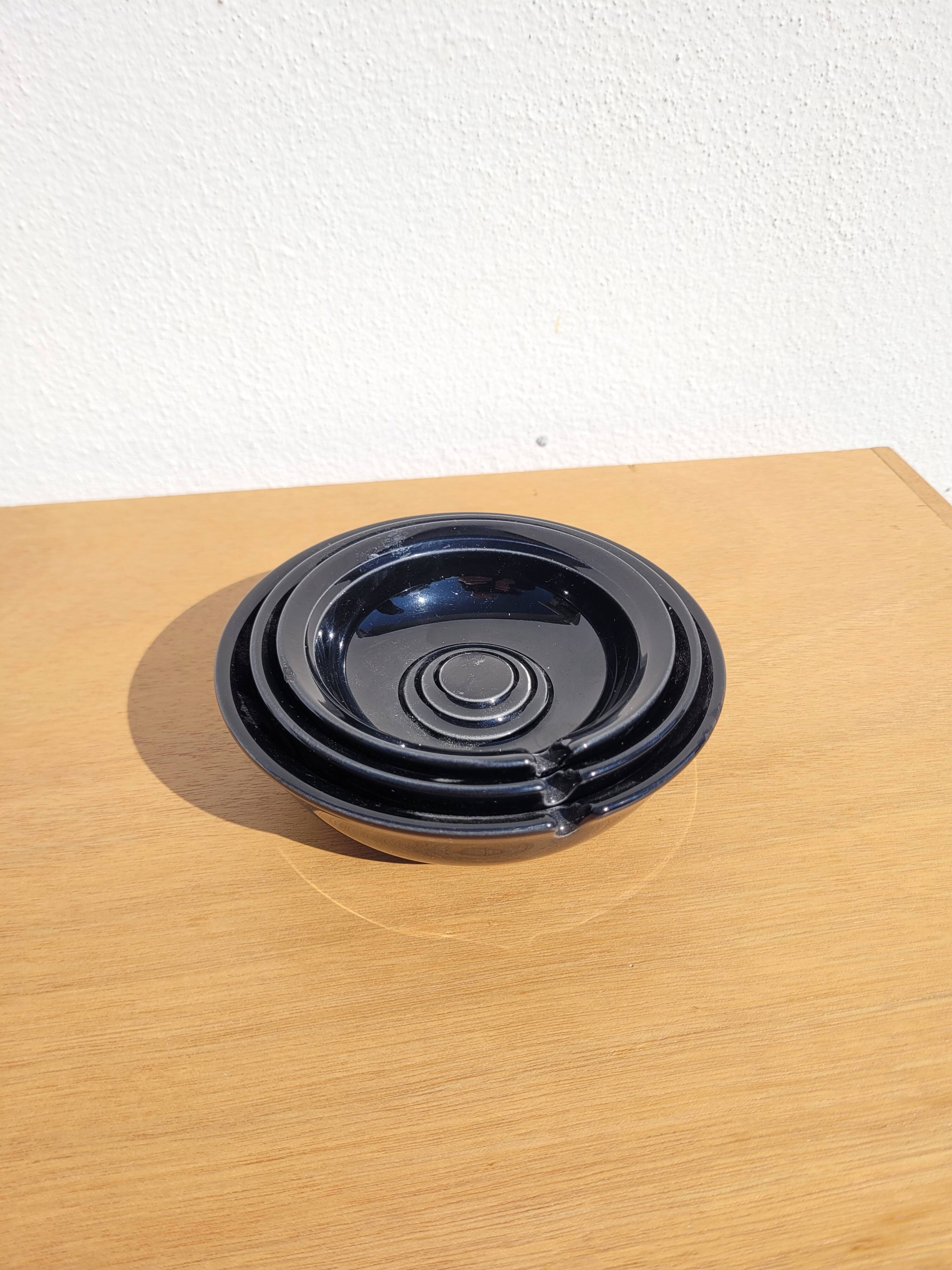 Cendriers gigognes par Franco Pozzi vers 1970