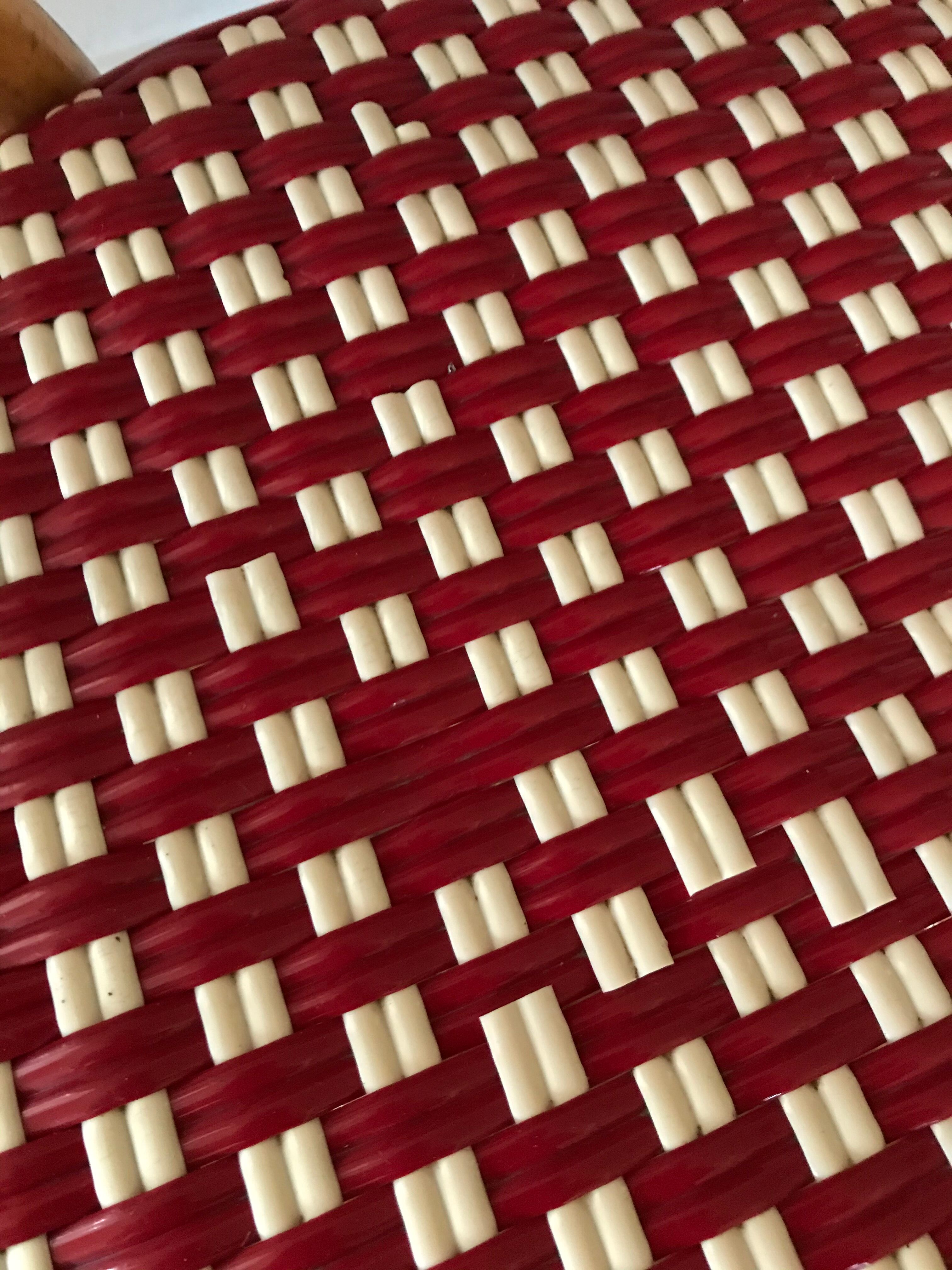 Rattan bistro chair and braiding