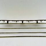 Bronze Coat Rack and Wall Shelf, Vintage, Louis XV Style