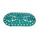 underside of the cast iron dish painted blue