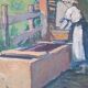 Tableau 1925 La lavandière