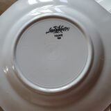 Lot of 6 dessert plates in Sarreguemines earthenware
