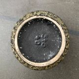 Brutalist sun vase in West German pottery WGP from the mid-century by Scheurich, 1960s.