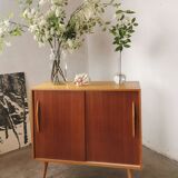 Mid-century design sliding door sideboard