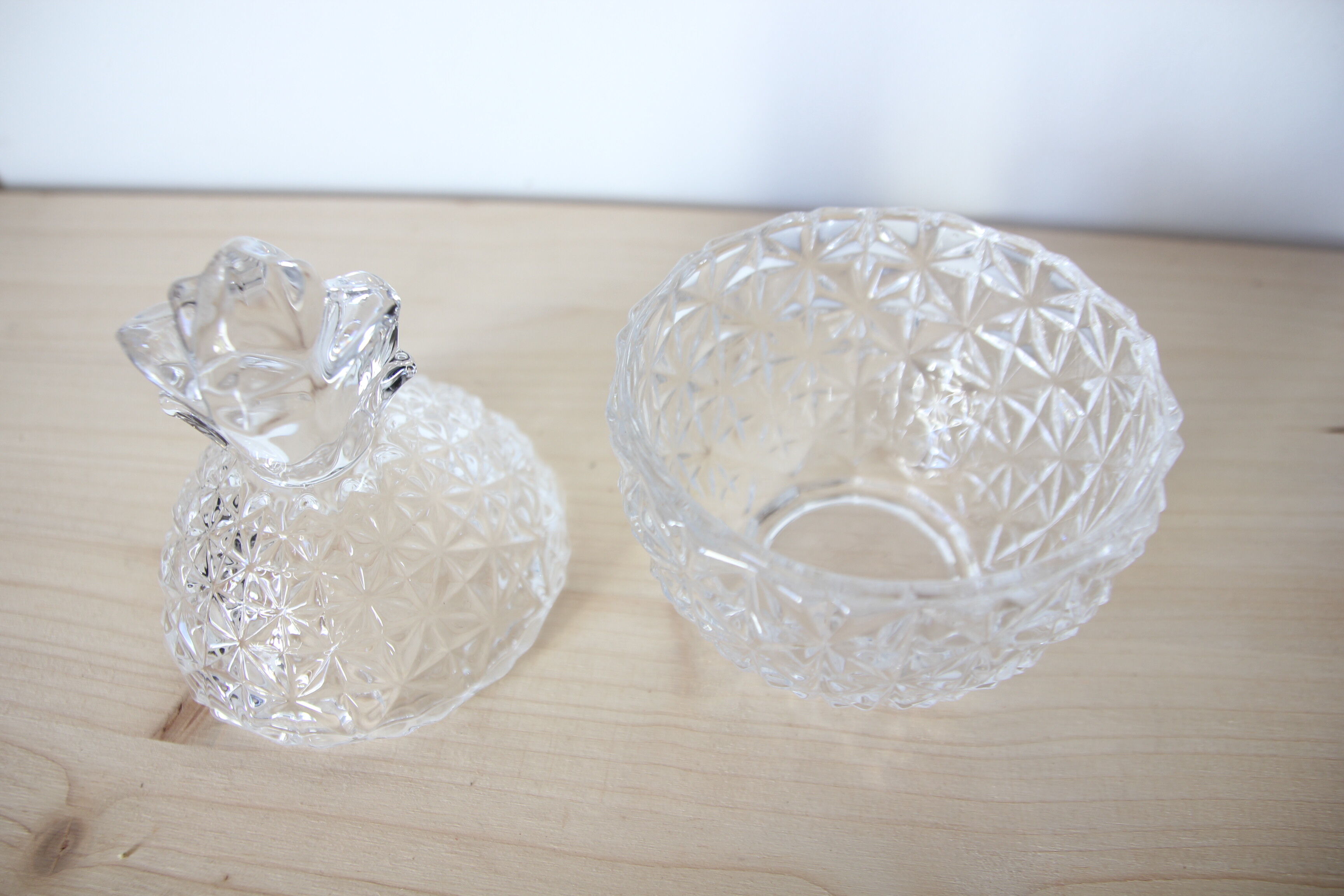 Bonbonnière ananas en cristal