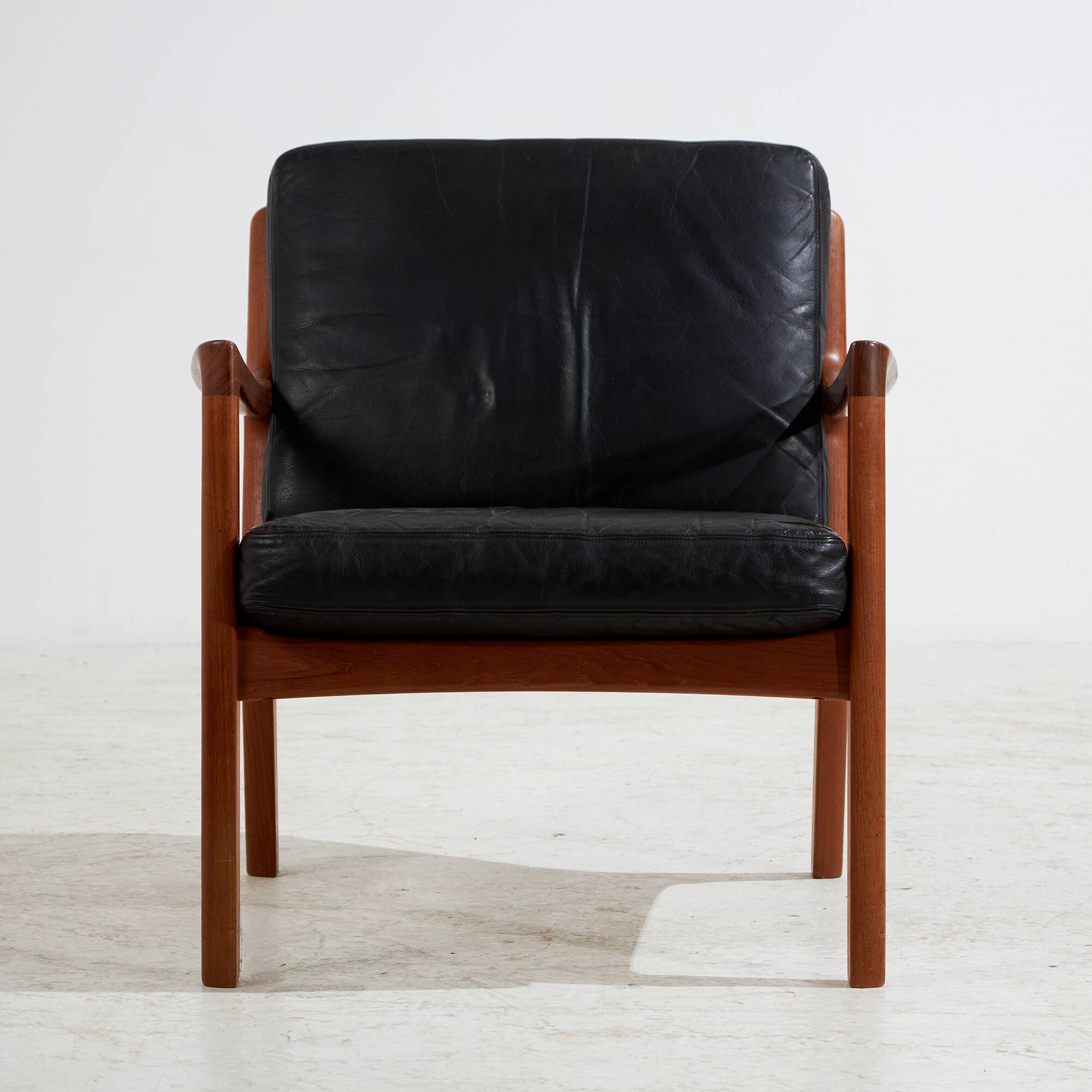 Senator Leather Sofa Set by Ole Wanscher for France & Søn, 1960s, Set of 3 (MK10221)