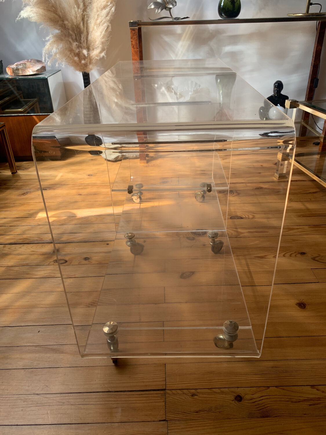 Plexiglass coffee table