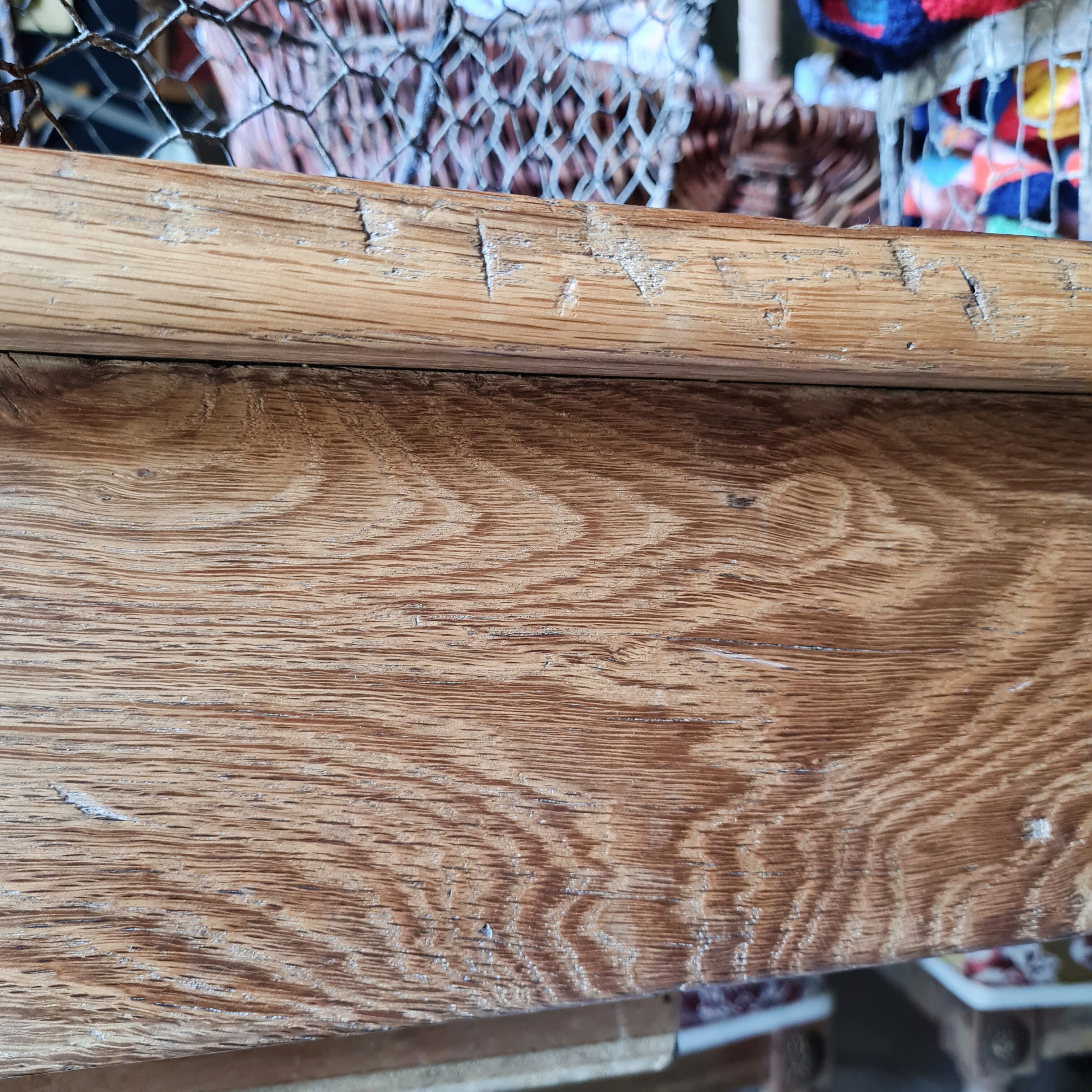 Old farmhouse table 2 drawers