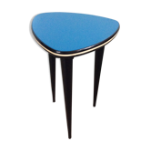 Asymmetrical pedestal table tripod feet from the 60s