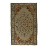 Tapis Oushak Ancien – Motifs Floraux, 174 x 274 cm