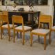 Ensemble de 6 chaises en chêne par Gaston Poisson 1940’s
