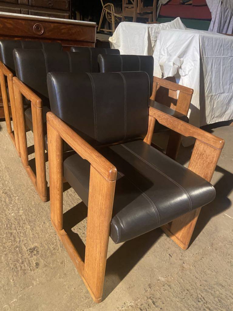 Set of 5 vintage Dialogo chairs by Afra and Tobia Scarpa for B&B Italia.