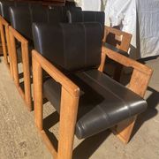 Set of 5 vintage Dialogo chairs by Afra and Tobia Scarpa for B&B Italia.