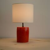 Red ceramic lamp
