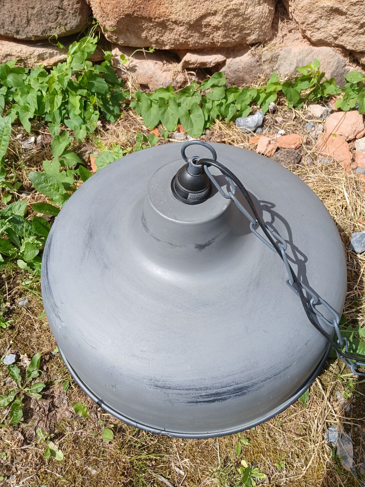 Large industrial/vintage pendant light