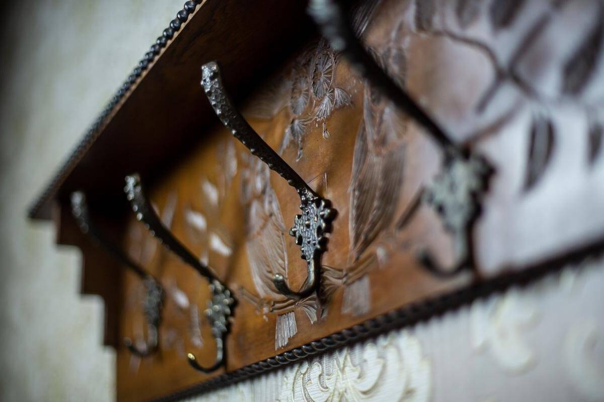 Wooden Coat Rack, 1940s