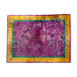 Chinese carpet in pure wool. Old 1920 . 272cm x 342cm