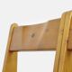 🟡 Vintage pine brutalist dining table chairs, Ate van APELDOORN, 1970s