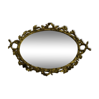 Gold bronze center tray 19th mirror mercury