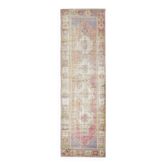 3x10 Aesthetic Geometric Turkish Vintage Runner Rug, 92x316Cm