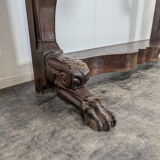 Restoration period console in flamed mahogany