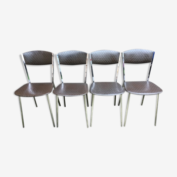 60s chrome and skai chairs