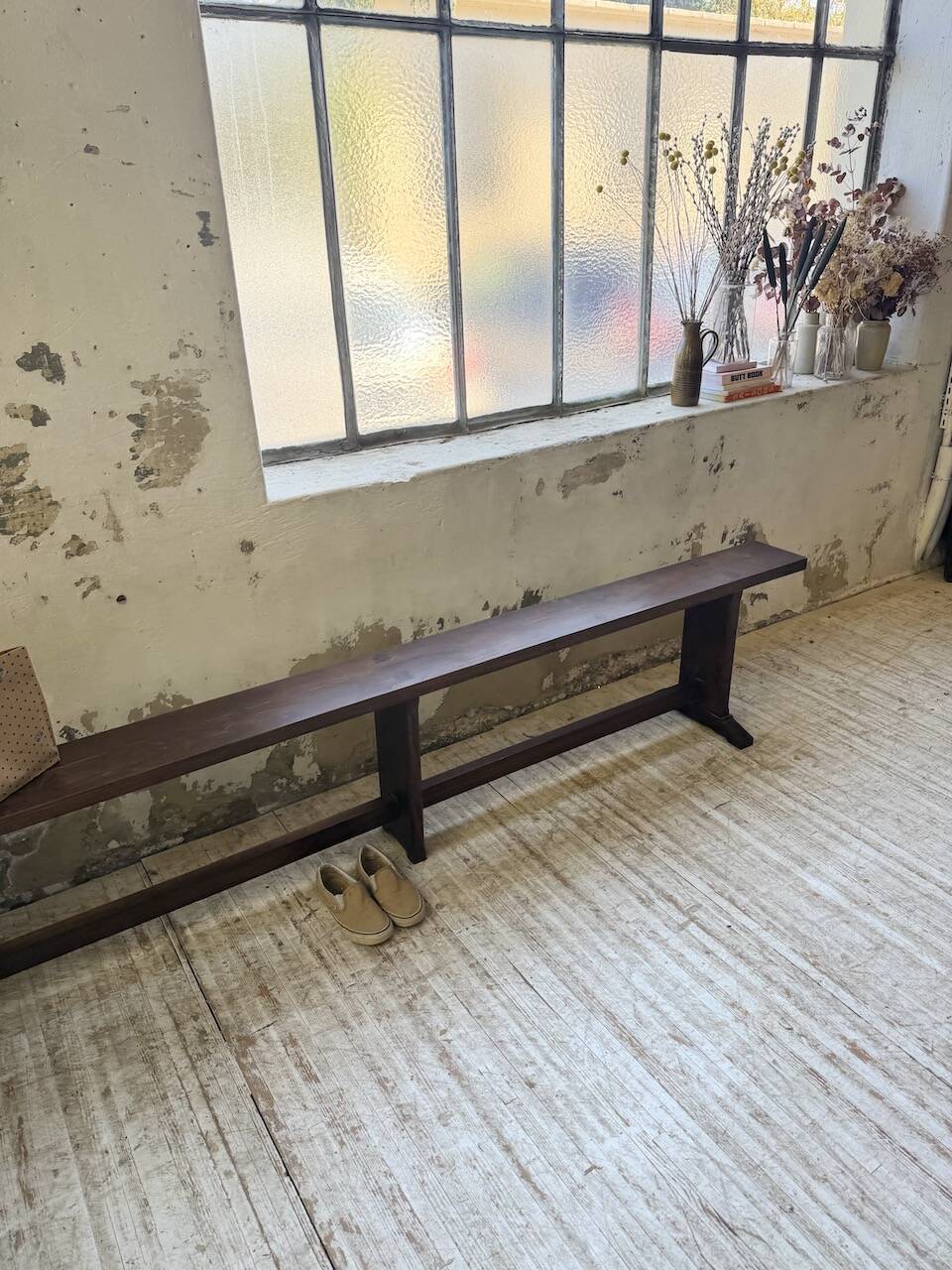 Oak bench 260 cm (2 available)