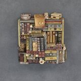 Set of 4 Vibrant Sculptures by Guy Deltour – Contemporary Belgian Art, 2000