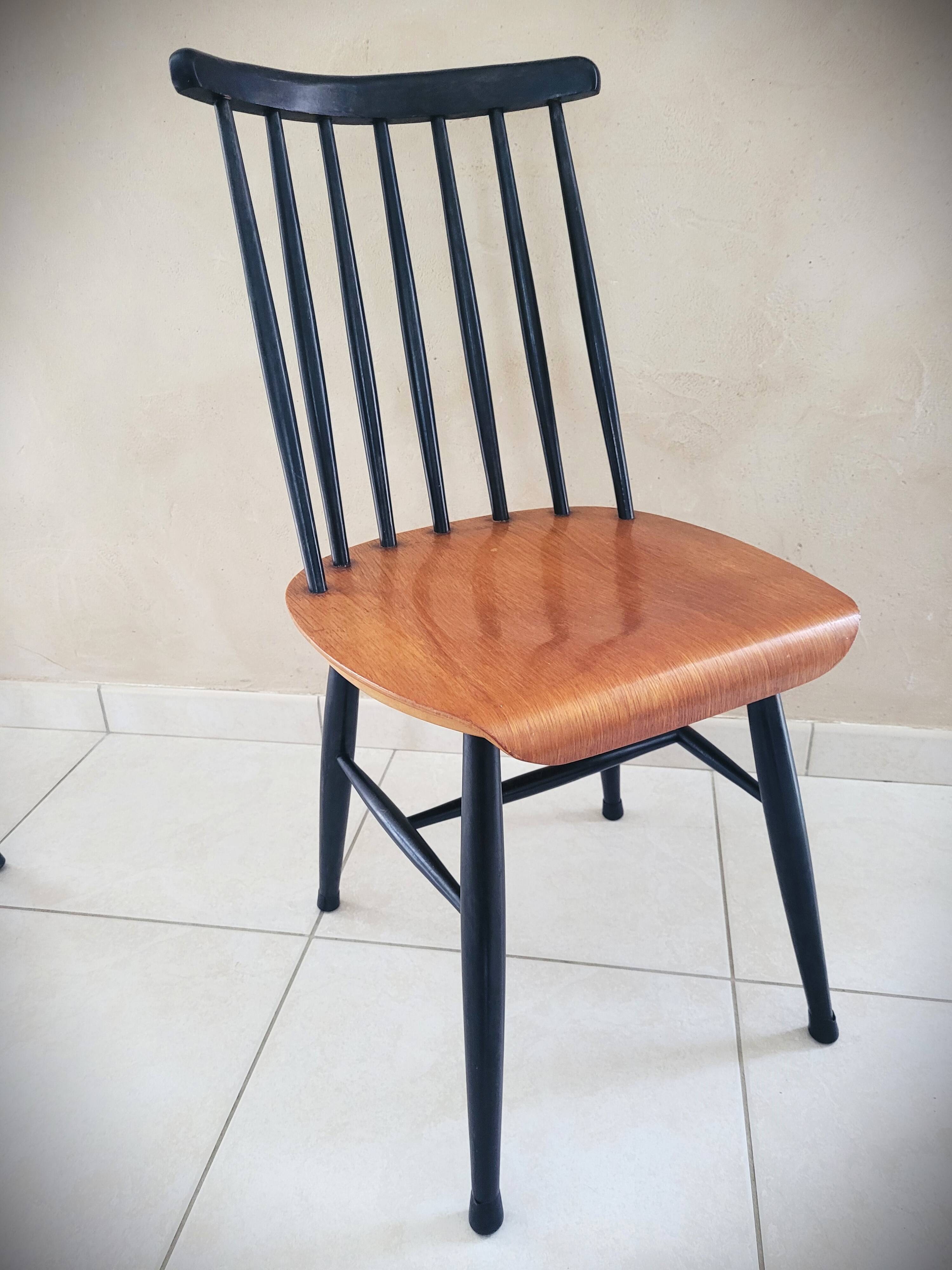 Set of 4 Scandinavian style Fanett chairs by Ilmari Tapiovaara