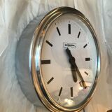 Industrial clock lepaute polished edges rounded 31 cm