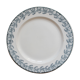Plat rond en terre de fer décor iris Badonviller