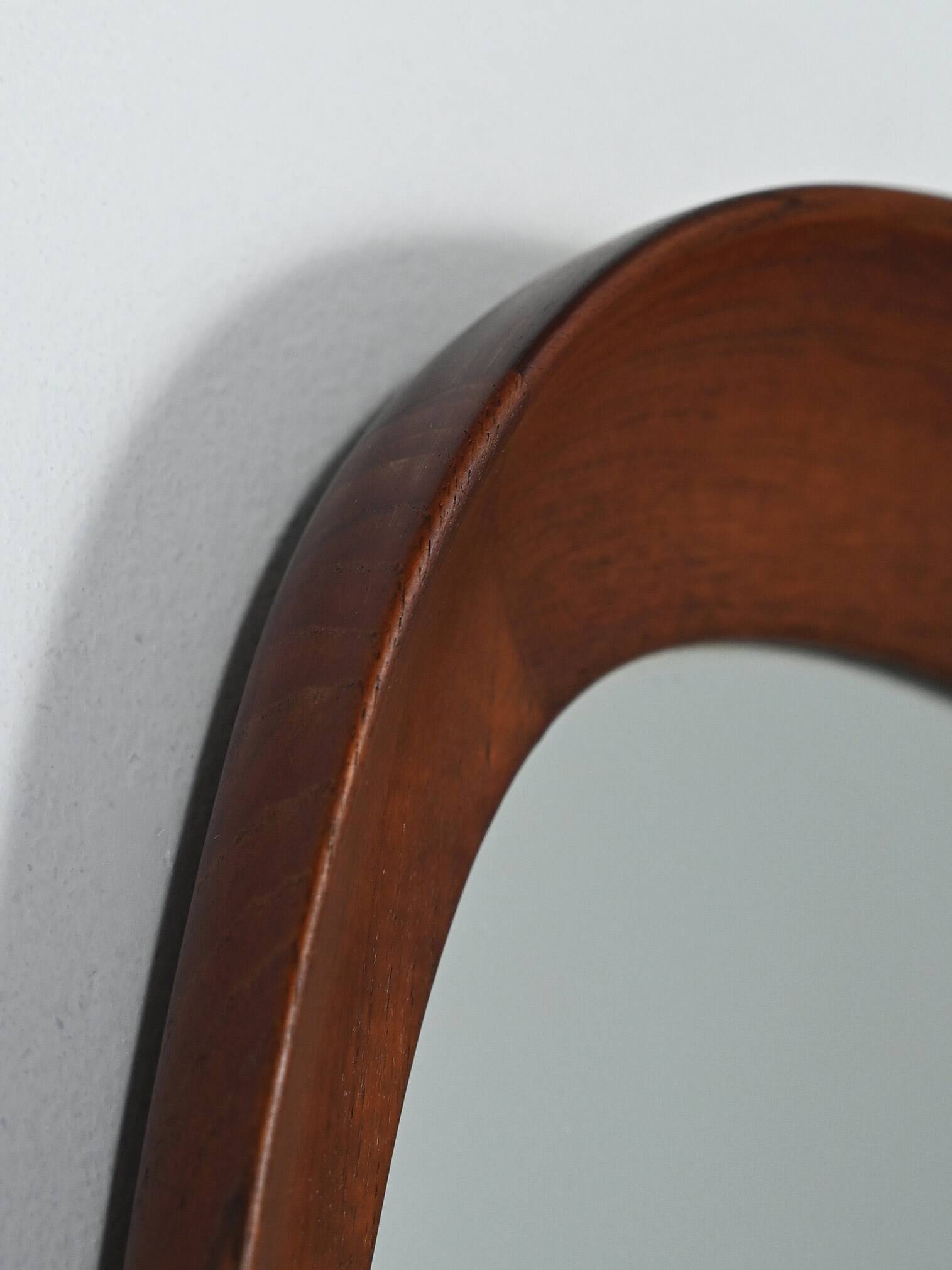 Swedish G&T oval mirror in teak