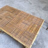 Vintage rattan coffee table