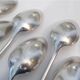 10 silver plated metal table spoons