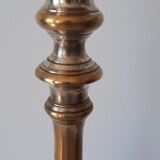 Set of 2 metal candlesticks old style