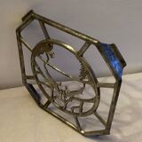 Old underplate decorations aluminum deer - vintage